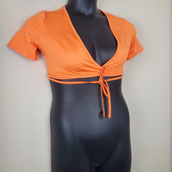 SHEIN  | 2 Piece Crop Top and Sheer Leggings Set  | Size Small - Picture 3 of 12